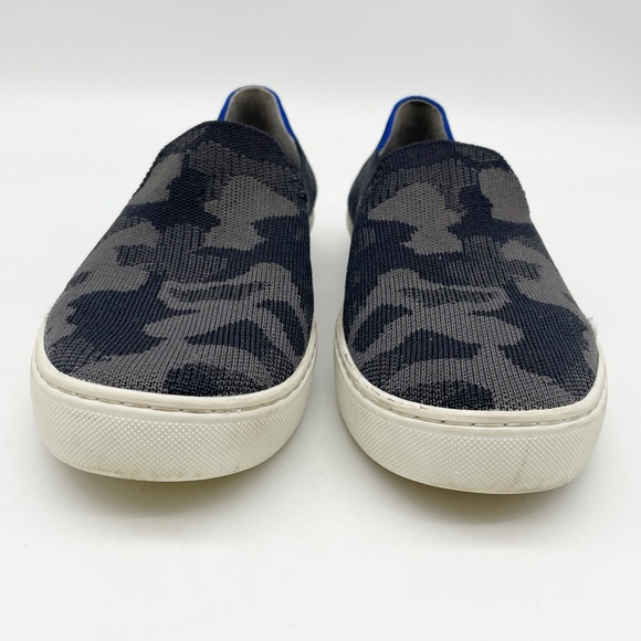 Rothy’s The Original Slip On In Black/Gray Camo Sneaker Women’s Size 9.5 - Picture 3 of 11